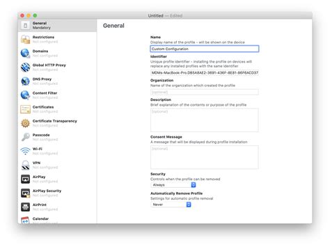 smart-card configuration profile|apple mdm configuration profile.